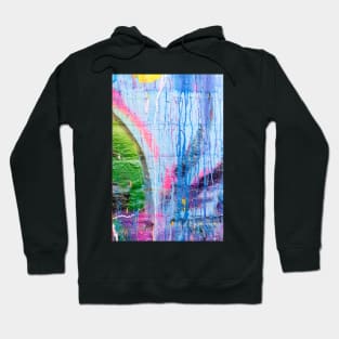 Dripping paint graffiti wall Hoodie